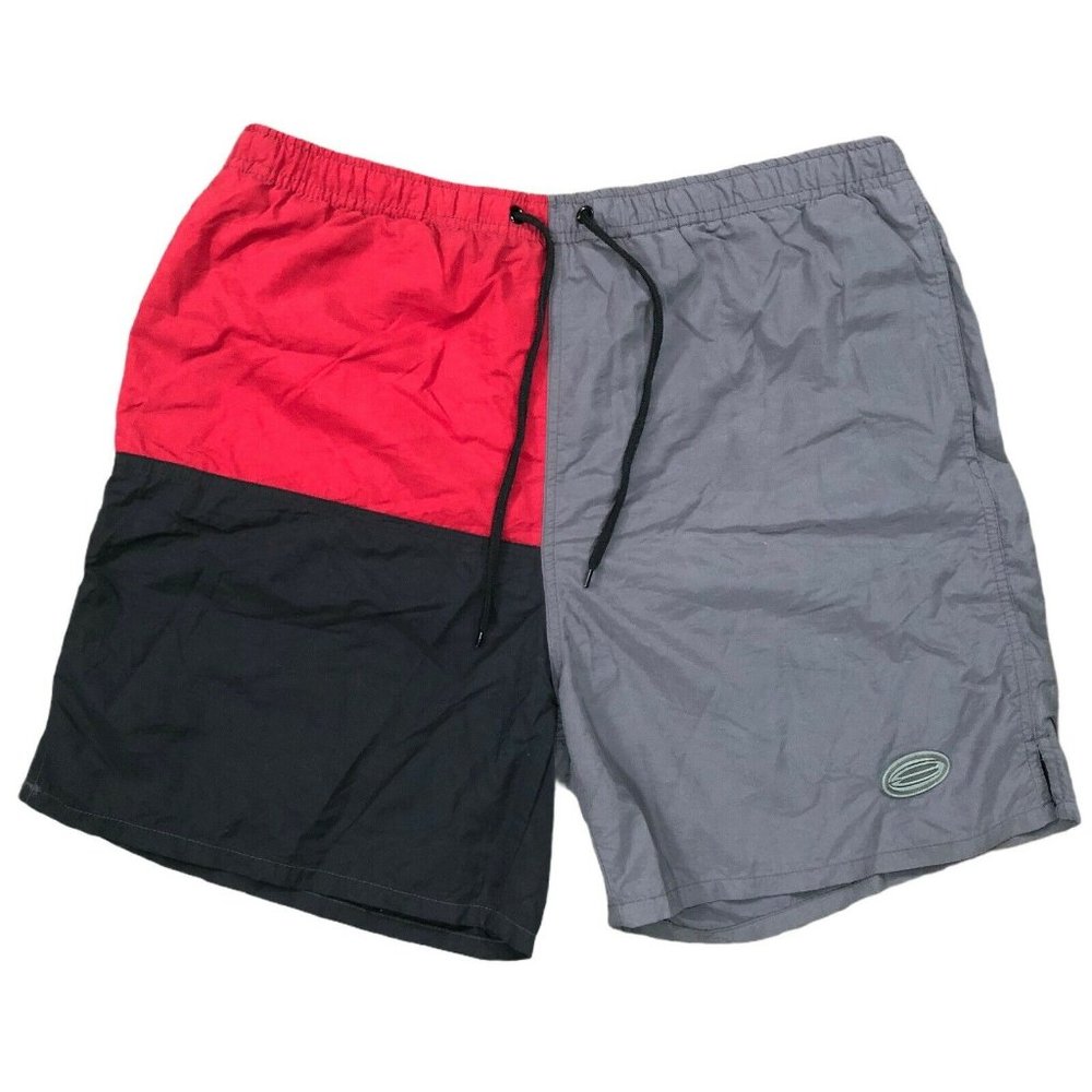 Morro Bay Swim Trunks Mens Sz Medium Scarlet Grey